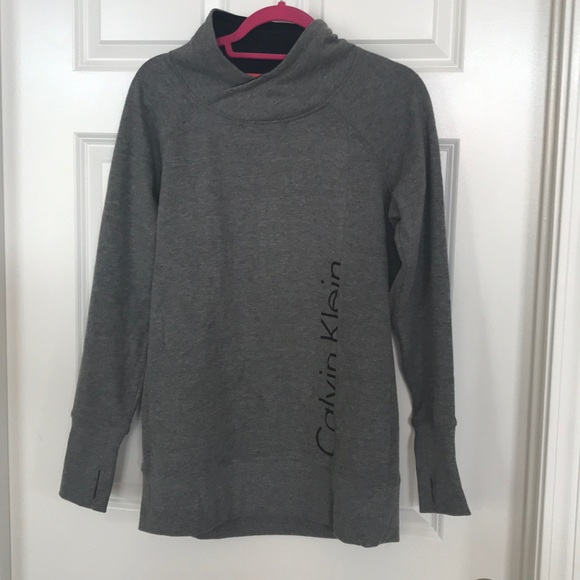 Calvin Klein Tops - Calvin Klein Gray Athletic Sweater